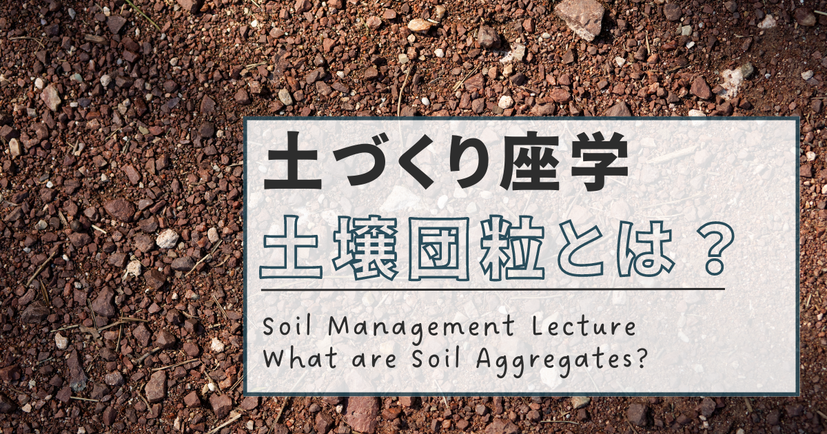 【土づくり講座】土壌団粒とは? – MIRAI s TERRACE